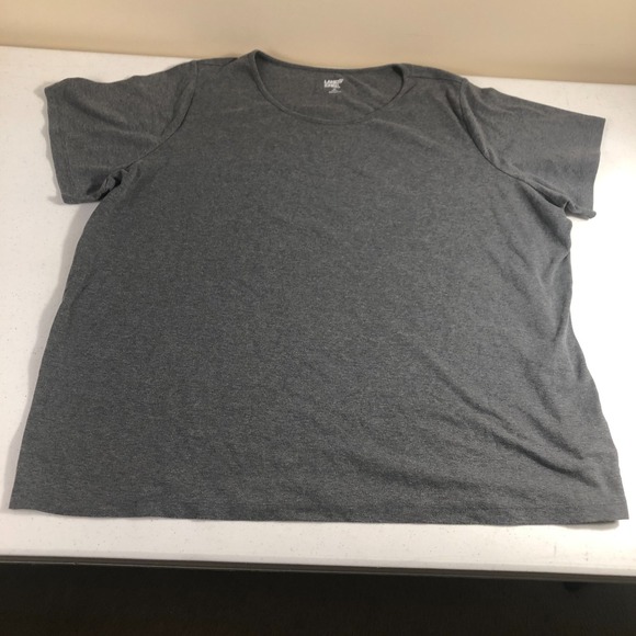 Lands End Short Sleeve T-Shirt Womens Gray Size 3X Shirt Top Casual Minimalist - Picture 2 of 8